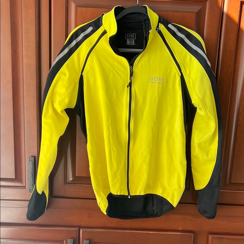 Gore Bike Wear Yellow and Black Wind Stopper Jacket